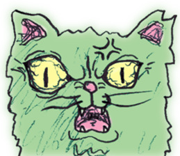 Feeling bad and loose stray cat sticker #3287059