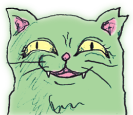 Feeling bad and loose stray cat sticker #3287060