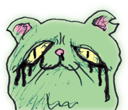 Feeling bad and loose stray cat sticker #3287061