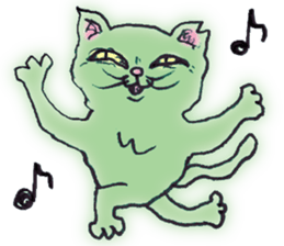 Feeling bad and loose stray cat sticker #3287095