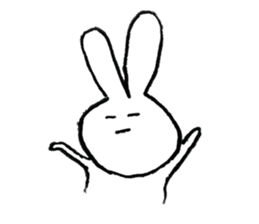 Sticker of rabbit. sticker #3287185