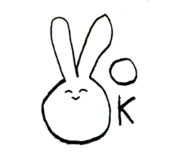 Sticker of rabbit. sticker #3287198