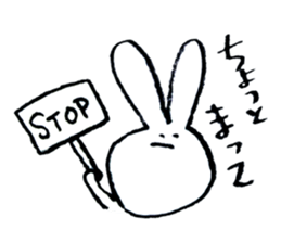 Sticker of rabbit. sticker #3287201