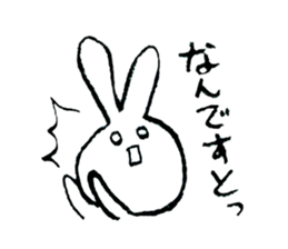 Sticker of rabbit. sticker #3287204