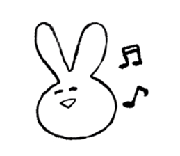 Sticker of rabbit. sticker #3287210