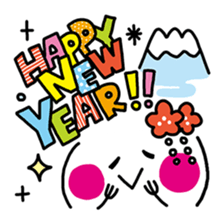 New Year Kaomoji sticker sticker #3287618
