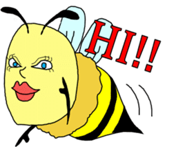 A sexy bee sticker #3287698