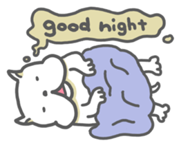 White dog KUNKUN sticker #3287897