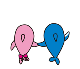 Dolphin Family (Iruka-kun & Iruka-chan) sticker #3288936