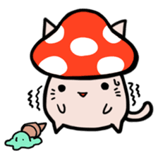 Cat&Mushroom Sticker sticker #3289138
