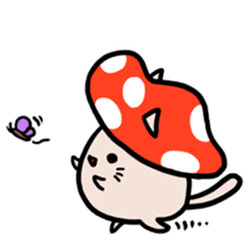 Cat&Mushroom Sticker sticker #3289140