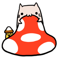 Cat&Mushroom Sticker sticker #3289145