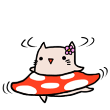 Cat&Mushroom Sticker sticker #3289149
