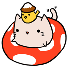 Cat&Mushroom Sticker sticker #3289157
