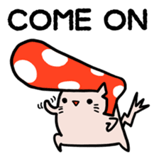 Cat&Mushroom Sticker sticker #3289159