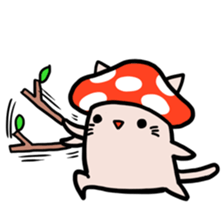 Cat&Mushroom Sticker sticker #3289161