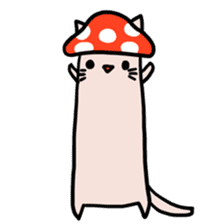 Cat&Mushroom Sticker sticker #3289163