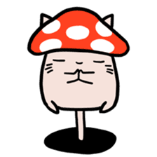 Cat&Mushroom Sticker sticker #3289168