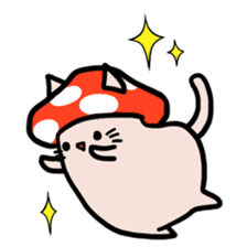 Cat&Mushroom Sticker sticker #3289170