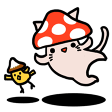 Cat&Mushroom Sticker sticker #3289172