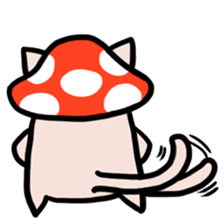 Cat&Mushroom Sticker sticker #3289174