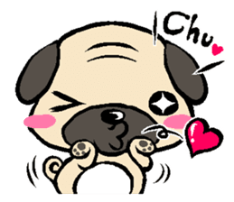 Cutie Pug sticker #3289702