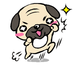 Cutie Pug sticker #3289705
