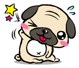 Cutie Pug sticker #3289708