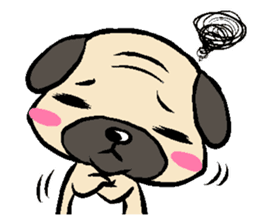 Cutie Pug sticker #3289710