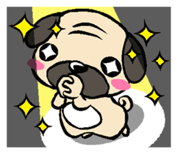 Cutie Pug sticker #3289713