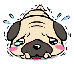 Cutie Pug sticker #3289716