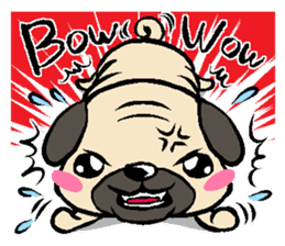 Cutie Pug sticker #3289721