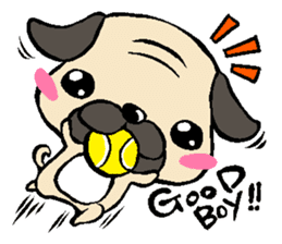 Cutie Pug sticker #3289728