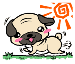 Cutie Pug sticker #3289730