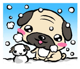 Cutie Pug sticker #3289732