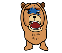Funny bear is annoying sticker #3290267