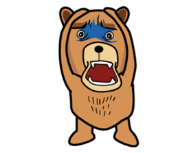 Funny bear is annoying sticker #3290267