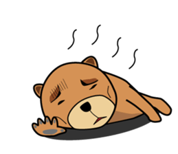 Funny bear is annoying sticker #3290270