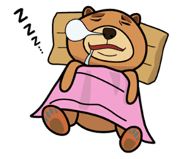 Funny bear is annoying sticker #3290271