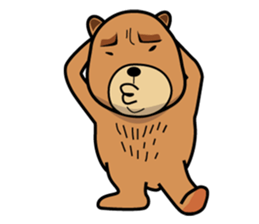Funny bear is annoying sticker #3290289