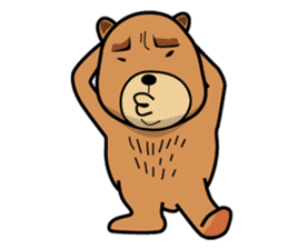 Funny bear is annoying sticker #3290289