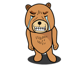 Funny bear is annoying sticker #3290291