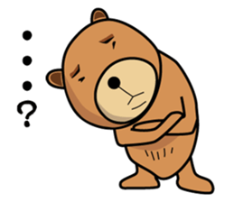 Funny bear is annoying sticker #3290292