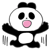 Darkness panda sticker #3290878