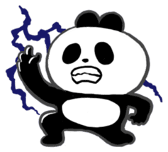 Darkness panda sticker #3290897