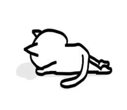 Sticker of the CAT such as the graffiti sticker #3291030