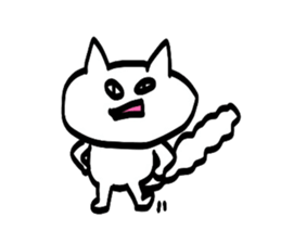 Sticker of the CAT such as the graffiti sticker #3291041