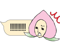 Momo-seijin words balloon sticker #3292641