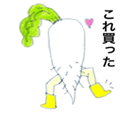 A foot grew from various objects. sticker #3292789