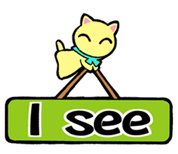 Lei Cat II 'Studing and working' Type E sticker #3293379